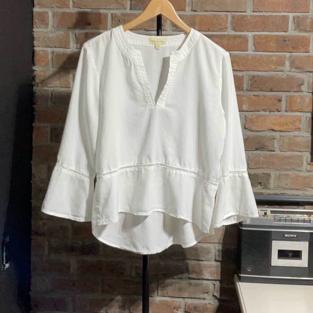 Anthropologie - Cloth & stone - white top
